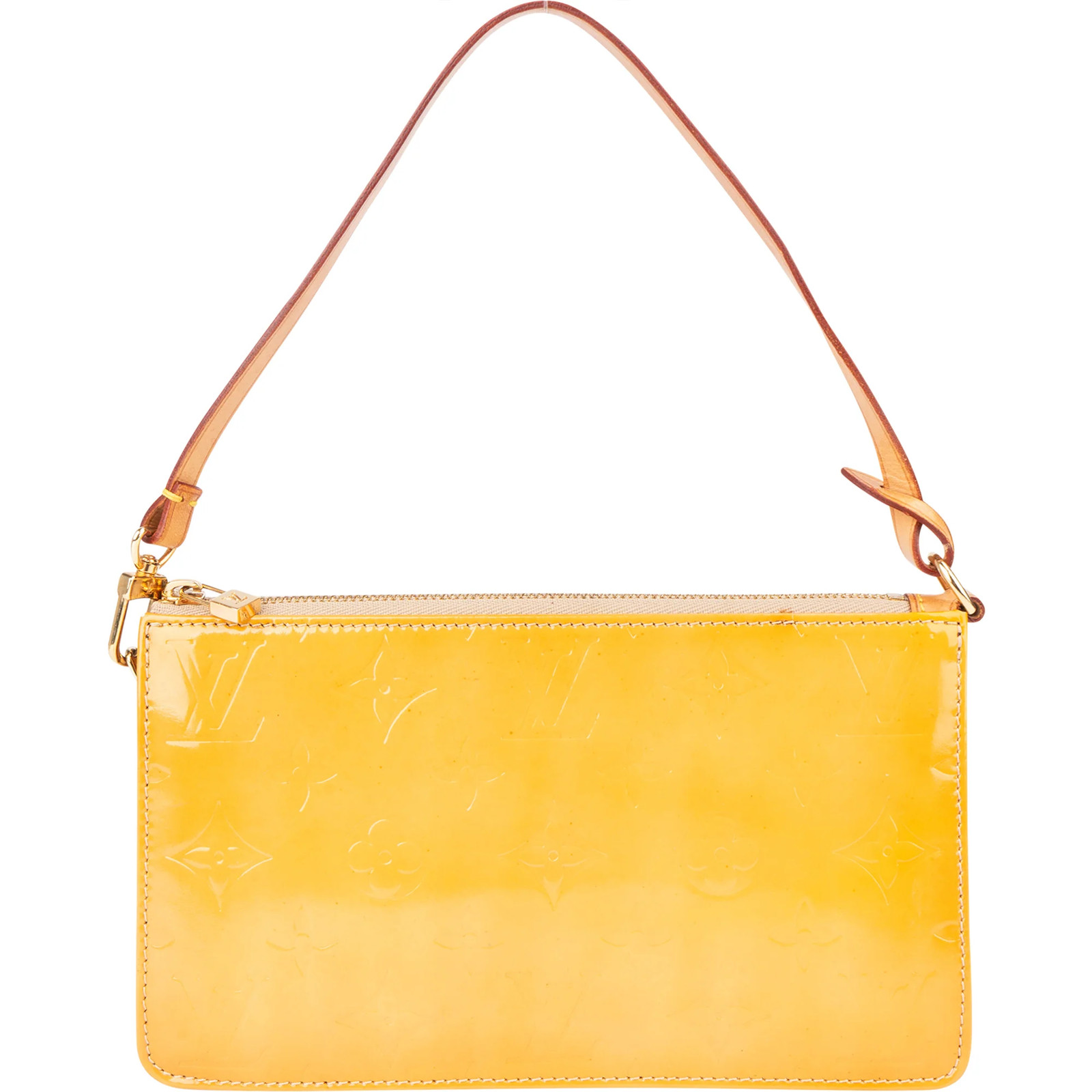 Borsa a mano Louis Vuitton Yellow Vernis Monogram Lexington