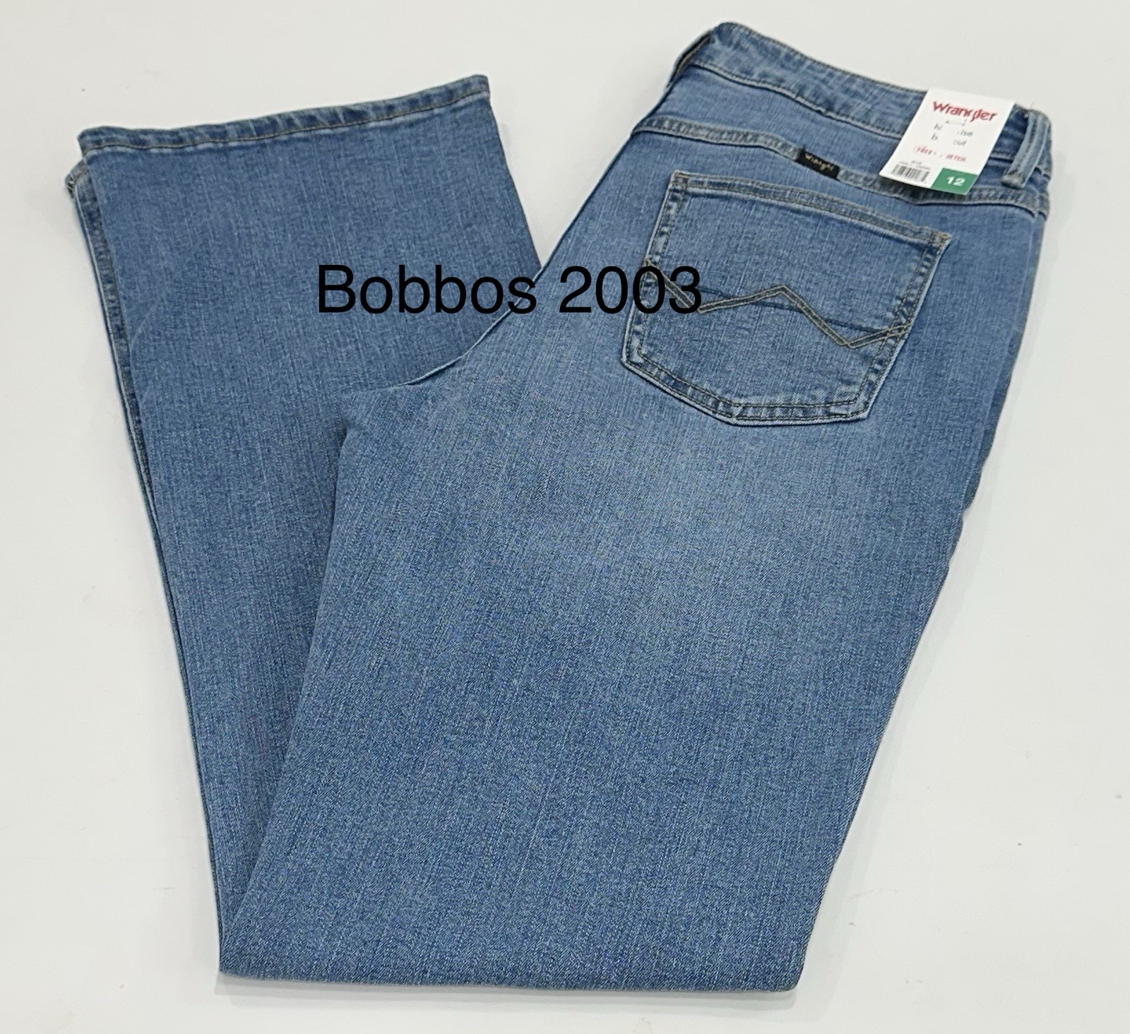 Wrangler Women's High-Rise Bootcut Stretch Jeans, Blue, Size 12