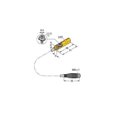 Turck Magnetfeldsensor BIM-UNT-A #4685865 Magnetisch Magnetfeldsensor