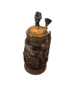 Avon Conquest of Space Stein 1991 NASA Space Theme Pewter Lid Brazil