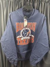 NWT Mens XL Houston Texans Hooded Sweatshirt NFL Team Apparel Football Hoodie