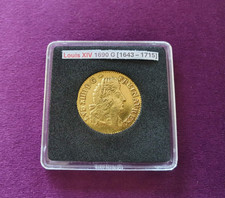 Pièce de monnaie royale Louis d'or Louis XIV à l'écu 1690 G [1643-1715]