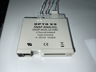 OPTO 22 SNAP ANALOG SNAP-AOA-23-iSRC 2 CHANNEL ISOLATED LOOP SOURCING 4-20mA