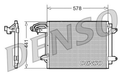 DENSO DCN32030 Kondensator, Klimaanlage für VW