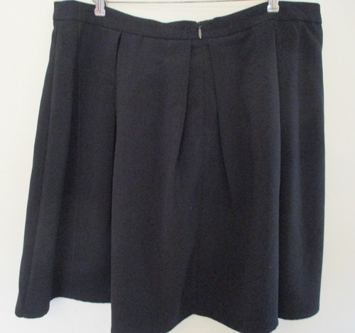 NWT! City Chic Women's Midi ALine Skirt, Pleats, Back Zip, Black, Size L - Picture 5 of 12