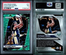 STEPHANIE SOARES 2024 PANINI PRIZM WNBA GREEN PULSAR PRIZM /25 PSA 7 POP 1