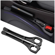 2PCS Car Gap Filler with Storage Slots,Upgrade Version Car Seat Gap Filler Or...