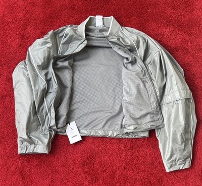 Nike x Jacquemus Unisex Small Silver Track Jacket FV5697 073 for