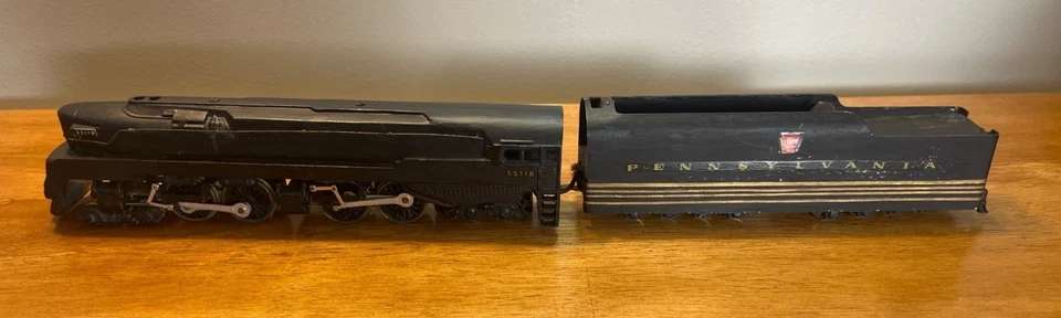 Bowser HO Steam Engine16 Wheel Brass Tender #5511 Pennsylvania Die-Cast PRR 4-4- - Image 2 of 4