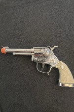 Vintage Hubley Cap Gun With White Stag Grips WORKS