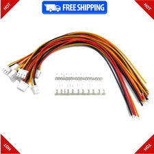 20 Sets Jst Xh 2.54 3 Pin Connector Plug Male With 200mm Wire & Female Connector