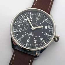 Raro orologio da polso uomo grande svizzero matrimonio militare OMEGA cassa acciaio piloti WW2