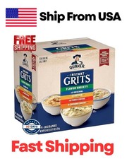 Quaker Instant Grits, 4 Flavor Variety Pack, 0.98oz Packets,44 Count Pack of 1 