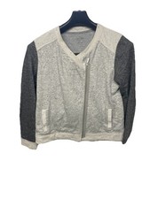 Calvin Klein Performance French Terry Moto Zip Jacket Gray Size L