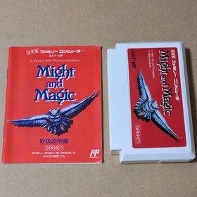 Might & Magic Famicom NES Japan Box Manual Map Tested Retro RPG from Japan