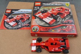 LEGO Racers 8142 Ferrari 248 Voda F1 1:24 Alice Pull-Back Box Manual Built