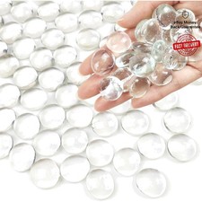Versatile Clear Glass Gems - 10LB for Aquariums, Crafts and Elegant Centerpieces