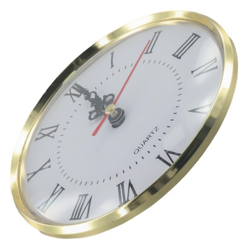 DIY 130MM Quartz Clock Insert Movement Roman Numeral Replacement Gold Silver - Picture 14 of 36