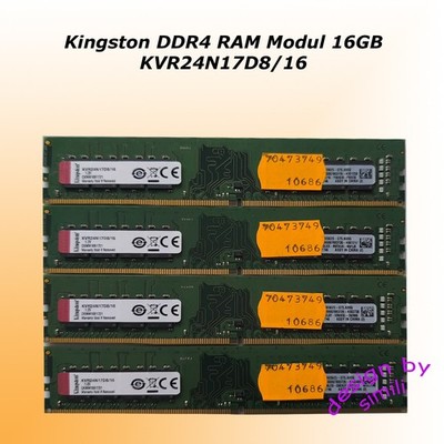 Kingston 16GB DDR4 - KVR24N17D8/16  DDR4-2400 PC4-19200U (1)- geprüft ! I.O
