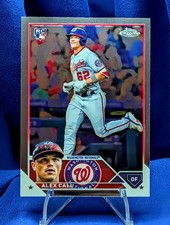 Alex Call 2023 Topps Chrome #187 Rookie Card Washington Nationals. rookie card picture