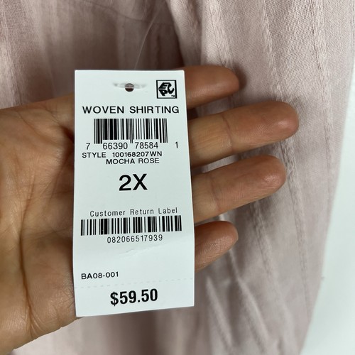 NUEVO CON ETIQUETAS Camisa Túnica Style & Co Manga Larga en Niveles Talla 2X Ropa de Oficina Resort Informal - Imagen 5 de 8