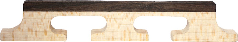 Viking VS-390B-L Guitar Banjo Bridge, 14mm, Maple with ebony top,