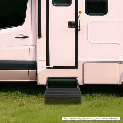 200kg/440.92lbs RV Step Folding Step Manual Drop Down Step Caravan/Trailer Step