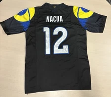 Puka Nacua #12 LA Rams KIDS Jersey Black jersey YOUTH Medium Stitched
