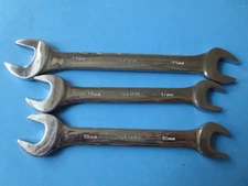 ★ Looks Unused, Armstrong 3pc Set Metric, Double Open-End Wrench ★ Made in USA ★