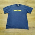 Screen Stars Coldplay Yellow Pantone T Shirt Mens L Large Blue Vintage Music