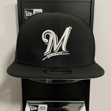 MLB - Milwaukee Brewers 9FIFTY Adjustable Snap-Back New Era Cap - Black