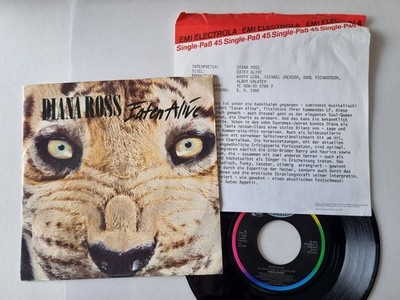 Diana Ross - Eaten Alive 7'' Vinyl Europe/ PROMO FACTS/ Michael Jackson/Bee Gees