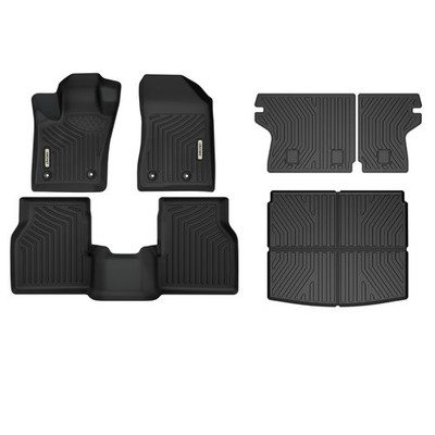 OEDRO 3D Floor Mats for 2017-2026 Jeep Compass TPE Cargo Liner w/ Backrest Mat
