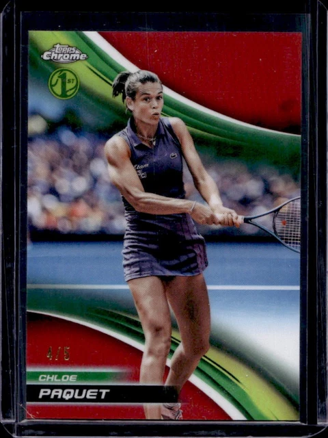 2025 Topps Chrome Chloe Paquet Red Refractor #/5