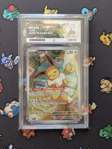 Pokemon Eevee SVP 173 Black Star Promo ACE 9 Mint Prismatic Evolutions ETB 2025
