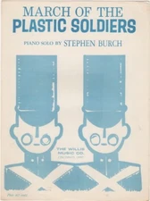 March of the Plastic Soldiers Piano Solo, 1968 vintage sheet music