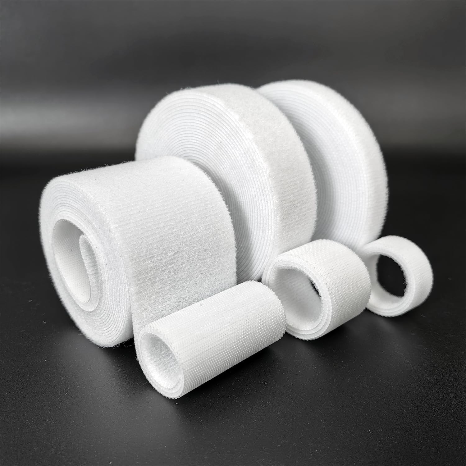 Double-Sided Hook and Loop Straps, Self-Gripping, 1/2 Inch, Cut to Length