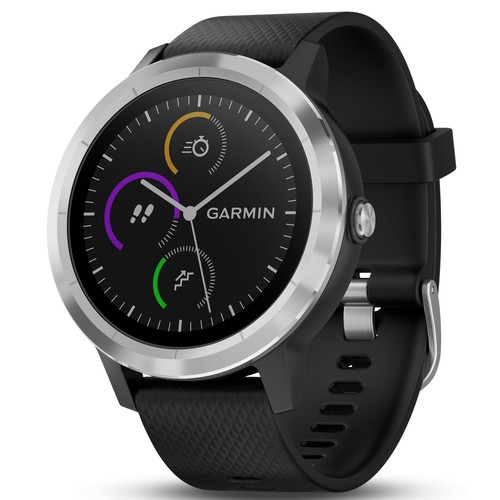 Garmin Vivoactive 3 GPS Fitness Smartwatch Tracker, Black/Stainless 010-01769-01 - Zdjęcie 2 z 8