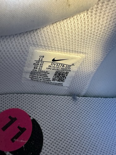 Size 11 - NikeCourt Zoom Pro HC White Black - Picture 5 of 5