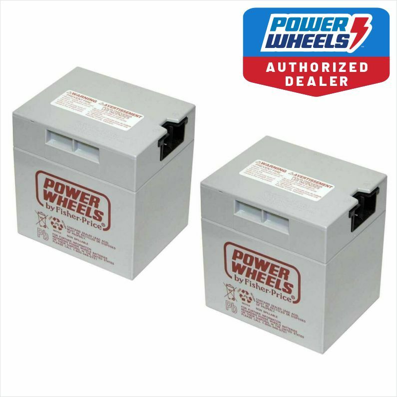 00801-1460 Gray Battery 12v 2 Pack Fisher Price Genuine Oem