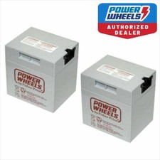 Power Wheels 00801-1460 GRAY Battery 12V 2 Pack Fisher Price Genuine OEM