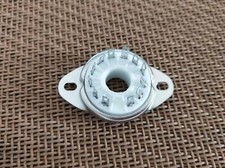 CERAMIC COMPACTRON 12 pin VACUUM TUBE SOCKET, TOP MOUNT, W/ hardware