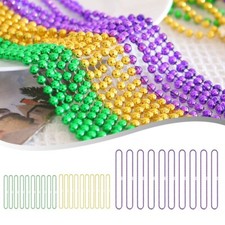 Ornements de ficelle de perles cha?ne de perles f??te de vacances Mardi Gras co