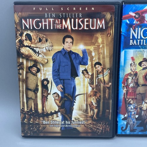 NIGHT AT THE MUSEUM/ NIGHT AT THE MUSEUM BATTLE OF SMITHSONIAN (2 DVD LOT) - Picture 2 of 3