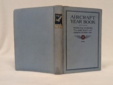 Antique 1919 HC ~ Aircraft Year Book ~ Fold Out Maps ~ Orville Wright