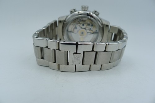 EBERHARD TRAVERSETOLO CHRONOGRAPH STEEL BRACELET 43MM SWISS WARRANTY - Picture 5 of 9
