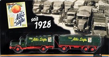 Albi Säfte seit 1928 Sammeltruck Werbetruck Minitruck Nostalgie Büssing LKW+Anh.