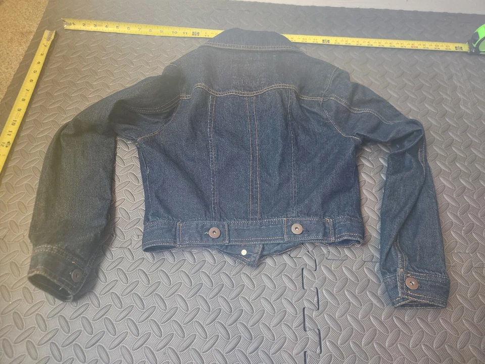 Mossimo Denim Jean Jacket Fitted Button Down - Size Medium - Juniors #S122 - Image 3 of 3