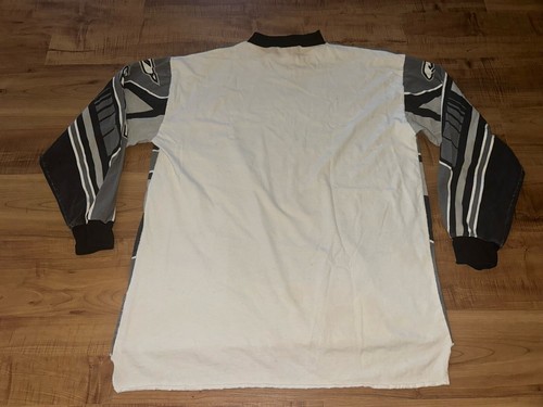 O'Neal Motocross Jersey XL Black White Long Sleeve Vintage USA Made - Picture 9 of 13