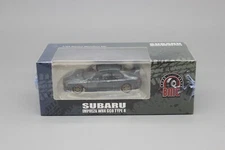 BMC 1/64 Scale Subaru Impreza WRX Type R 3-6 Gen Grey Diecast Car Model Toy